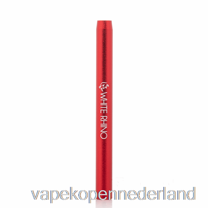 Elektronische Sigaret Vape Witte Neushoorn Metalen Vleermuis Proefpijp Rood